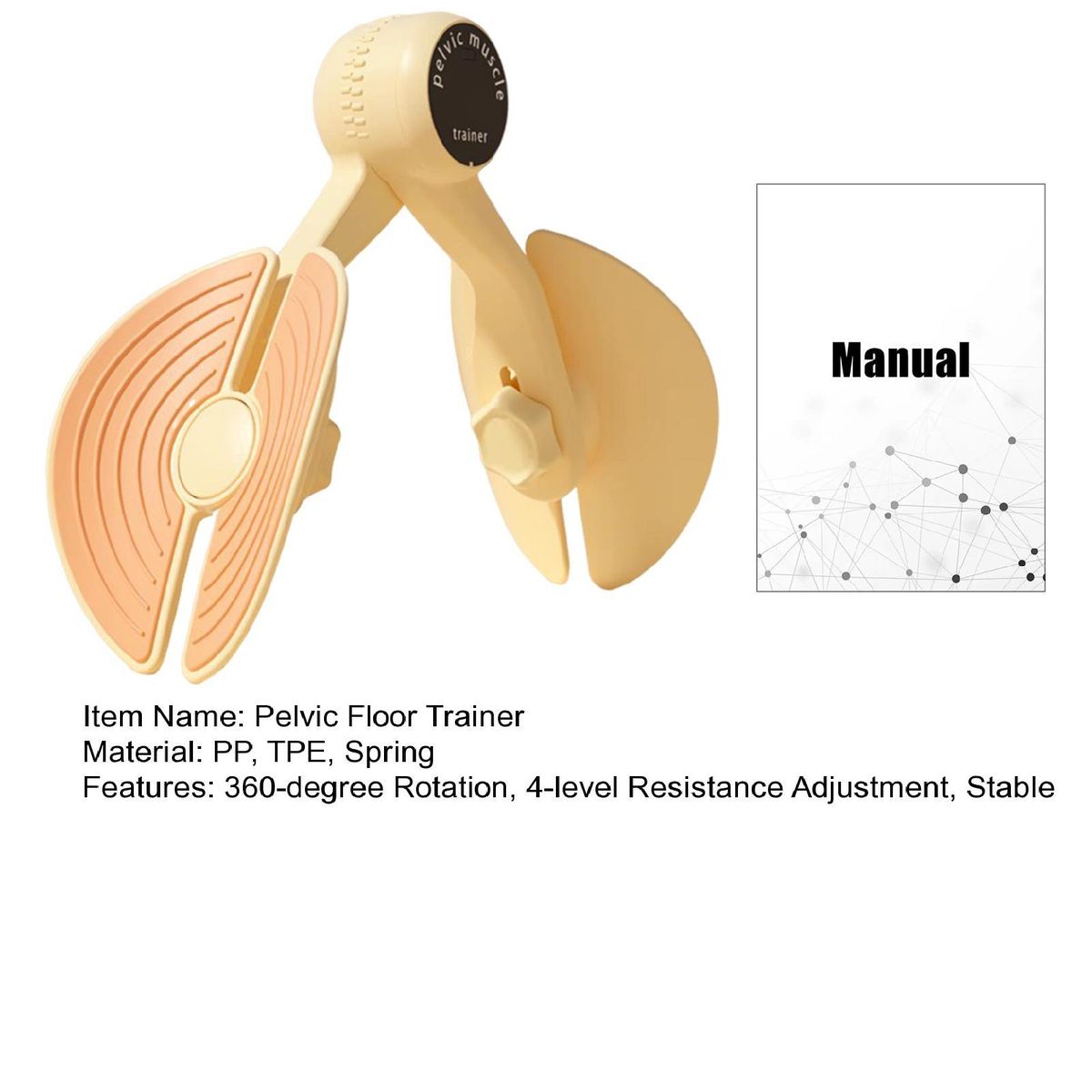 Thigh Exerciser Legfit Thigh Pelvic Floor Trainer 4 Resistance Pelvic Yellow