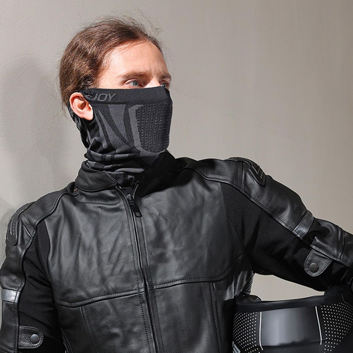 Ski Face Cover Sweat Wicking Close Fit Face Cover Black