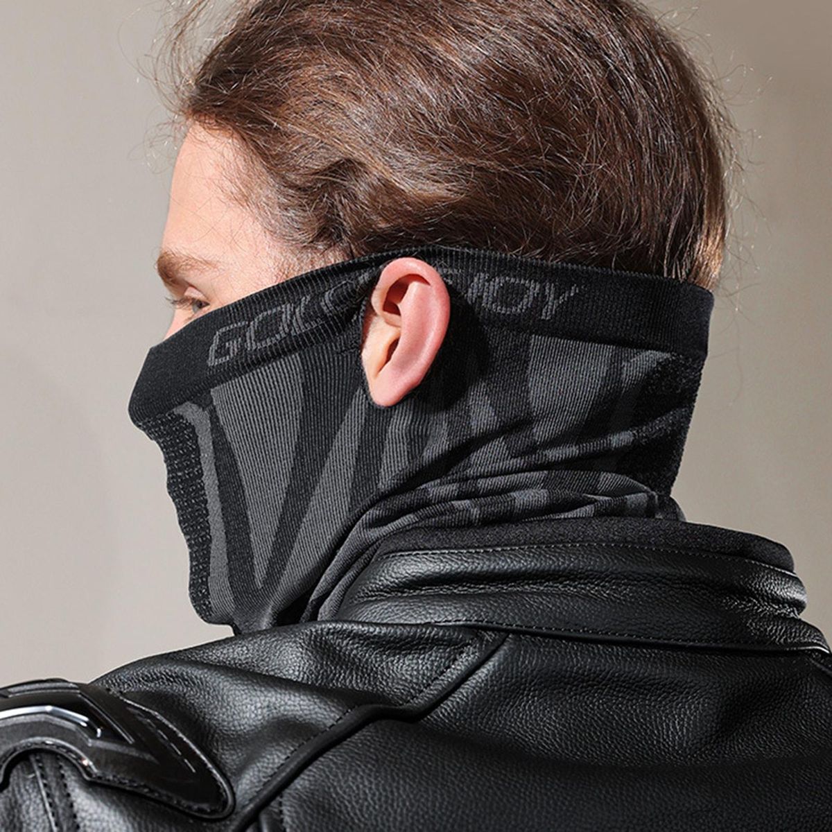 Ski Face Cover Sweat Wicking Close Fit Face Cover Black