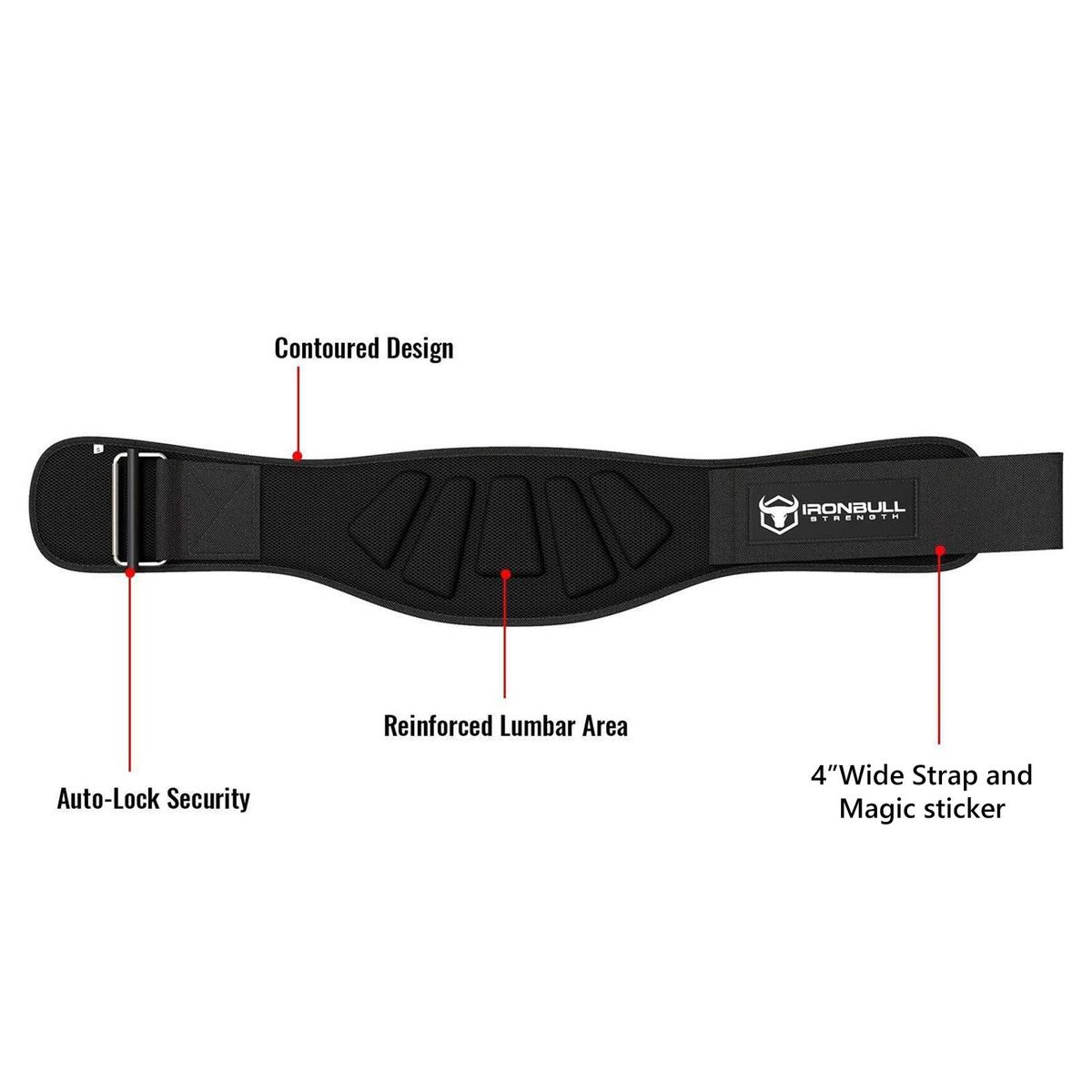 Weightlifting Belt Support Weight Lifting Belt Quick for Squats Black