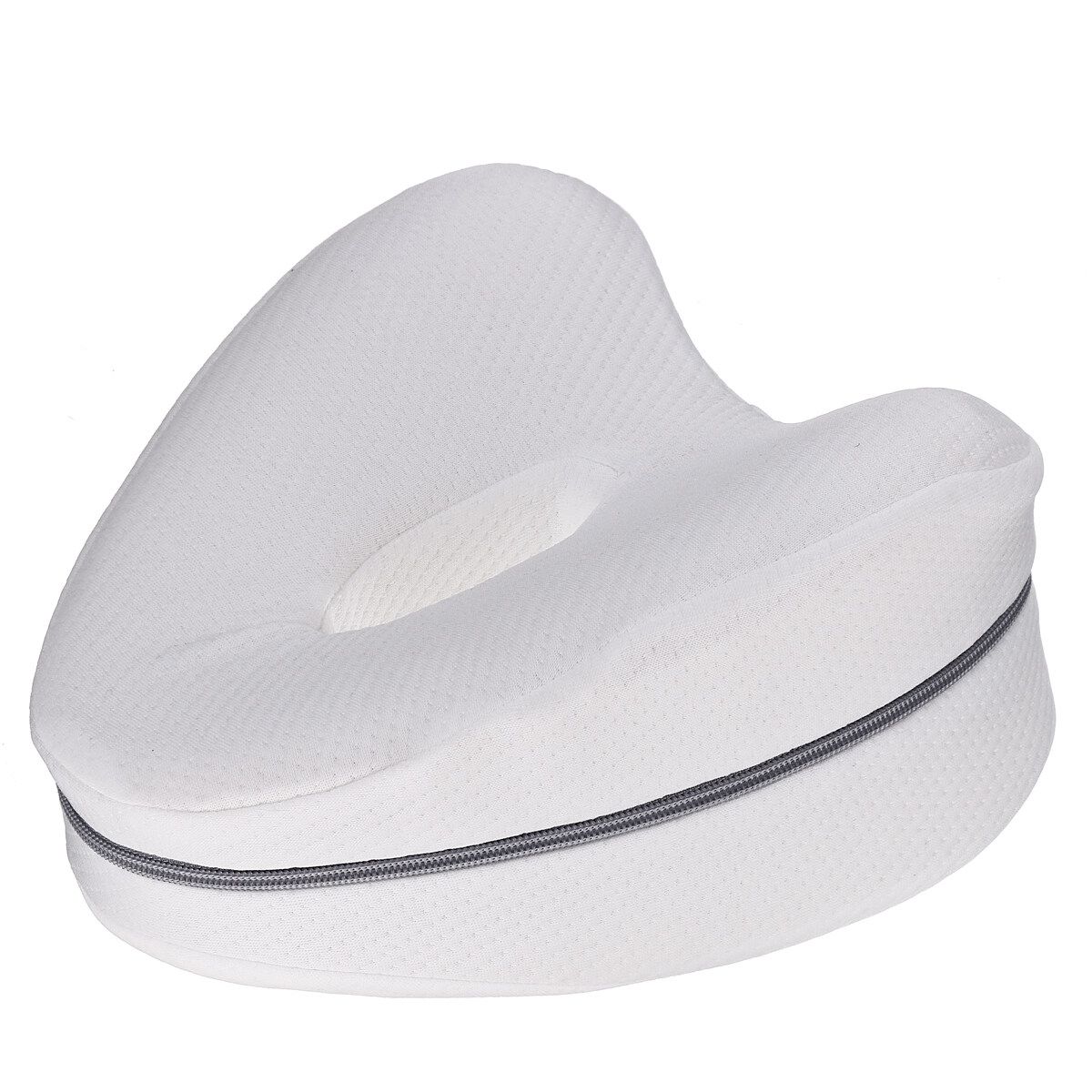 Memory Foam Leg Pillow Cushion Pad Relieve Knees Pain Foot Relax Washable White