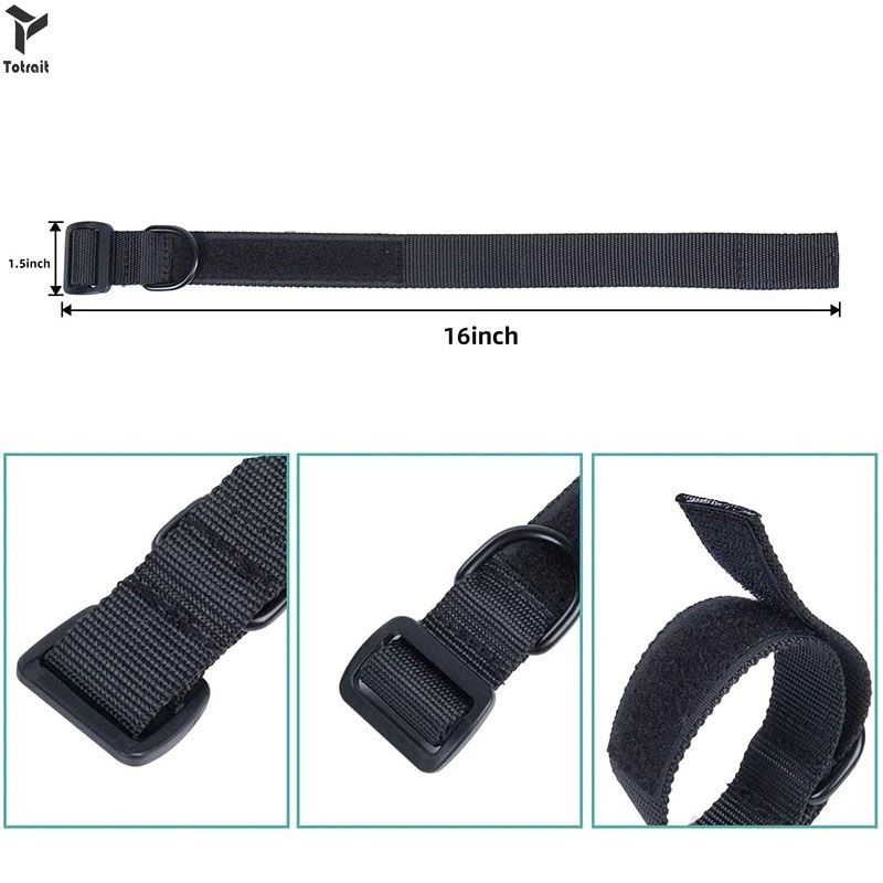 (Black)Totrait  High New Quality Mutli-Function Cross-Border Shoulder Gun Starp 2 Metal Buckle JIN