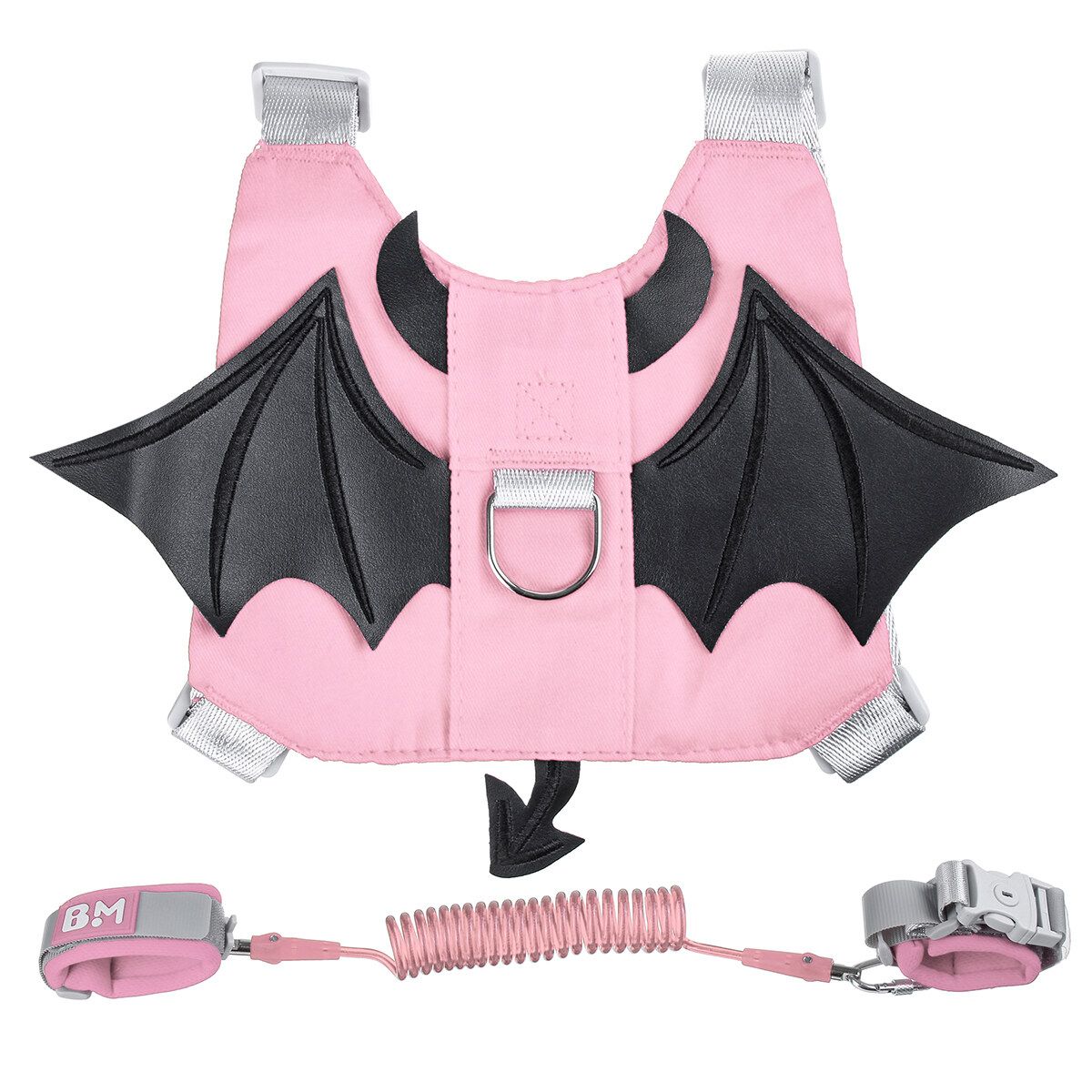 Anti Lost Kids Leash & Toddlers Wrist Strap 2.5 Meters Child Harness Child Safety Wristband Hand Belt Strap For 1 To 10 Years Old Child Pink Devil
