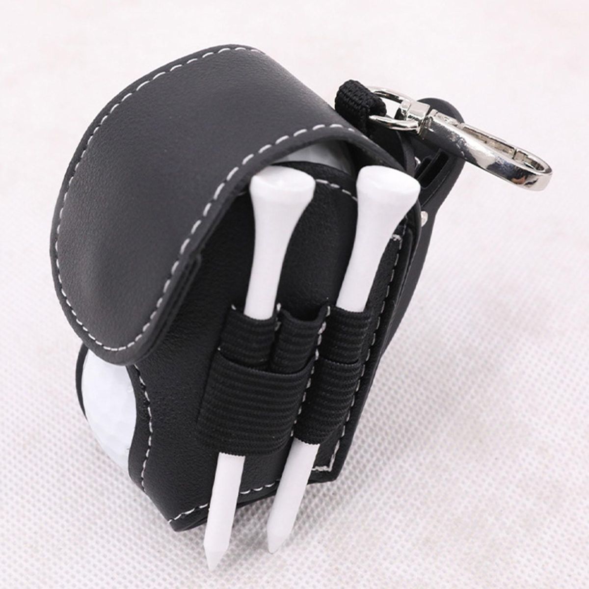 Golf Ball Waist Bag Golf Ball Waist Bag Holder Storage Pouch Black