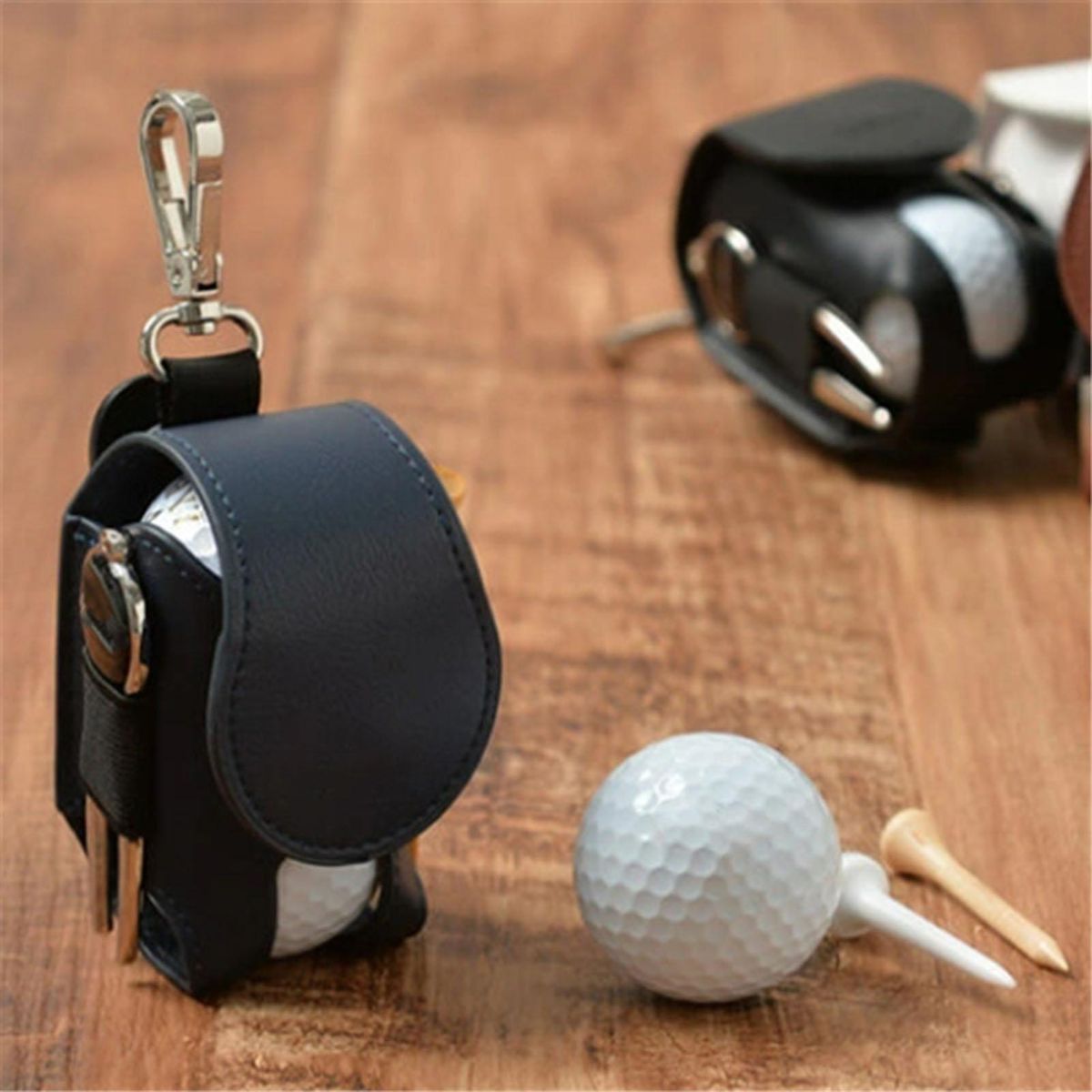 Golf Ball Waist Bag Golf Ball Waist Bag Holder Storage Pouch Black