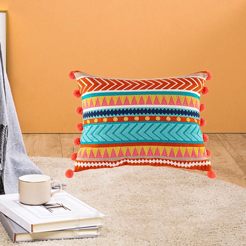 Pillow Case Cotton Boho Throw Cushion Cover Pillowcase Decor 35x45cm