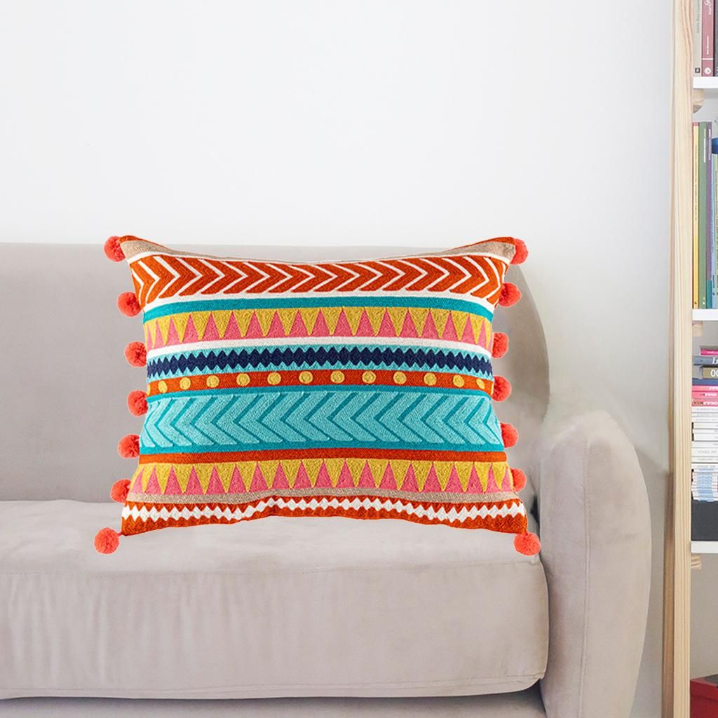 Pillow Case Cotton Boho Throw Cushion Cover Pillowcase Decor 35x45cm