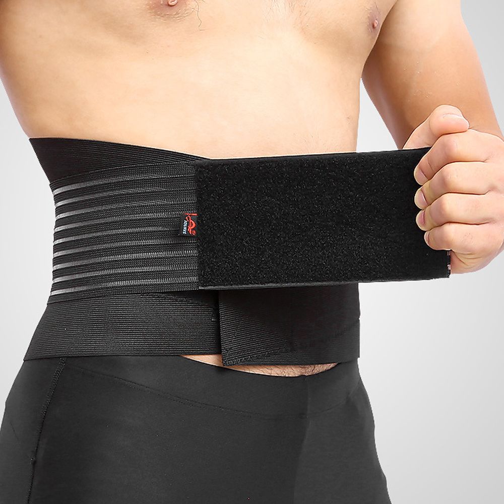 (Black)Lower Back Support Belt With 6 Stays,Adjustable Lumbar Support Belt For Sciatica,Scolio JIN