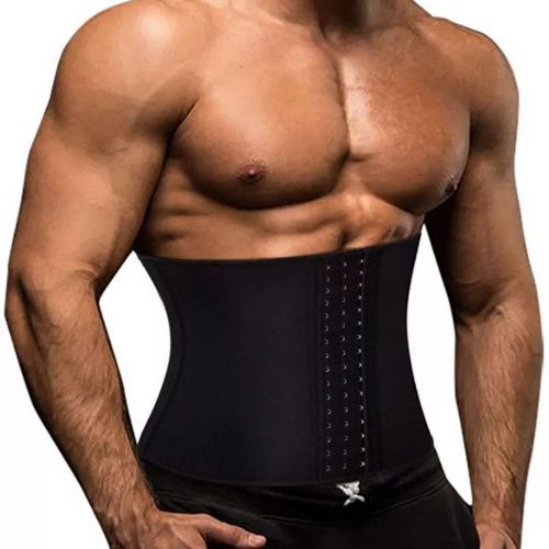 Men Tummy Training Vest With Adjustable Hooks And Steel Bones Support