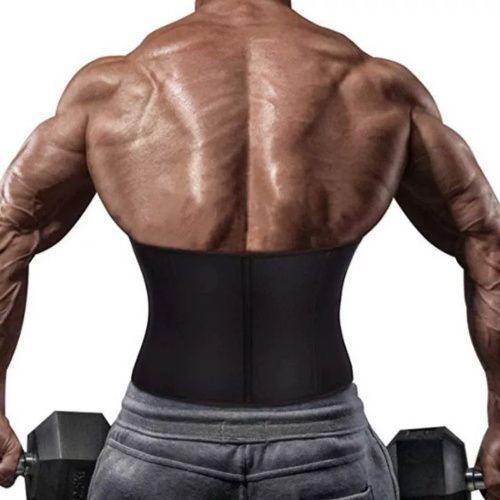Men Tummy Training Vest With Adjustable Hooks And Steel Bones Support