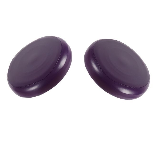 2x Home Bar Stool Covers PU Leather Round Seat Cushions Sleeve Purple