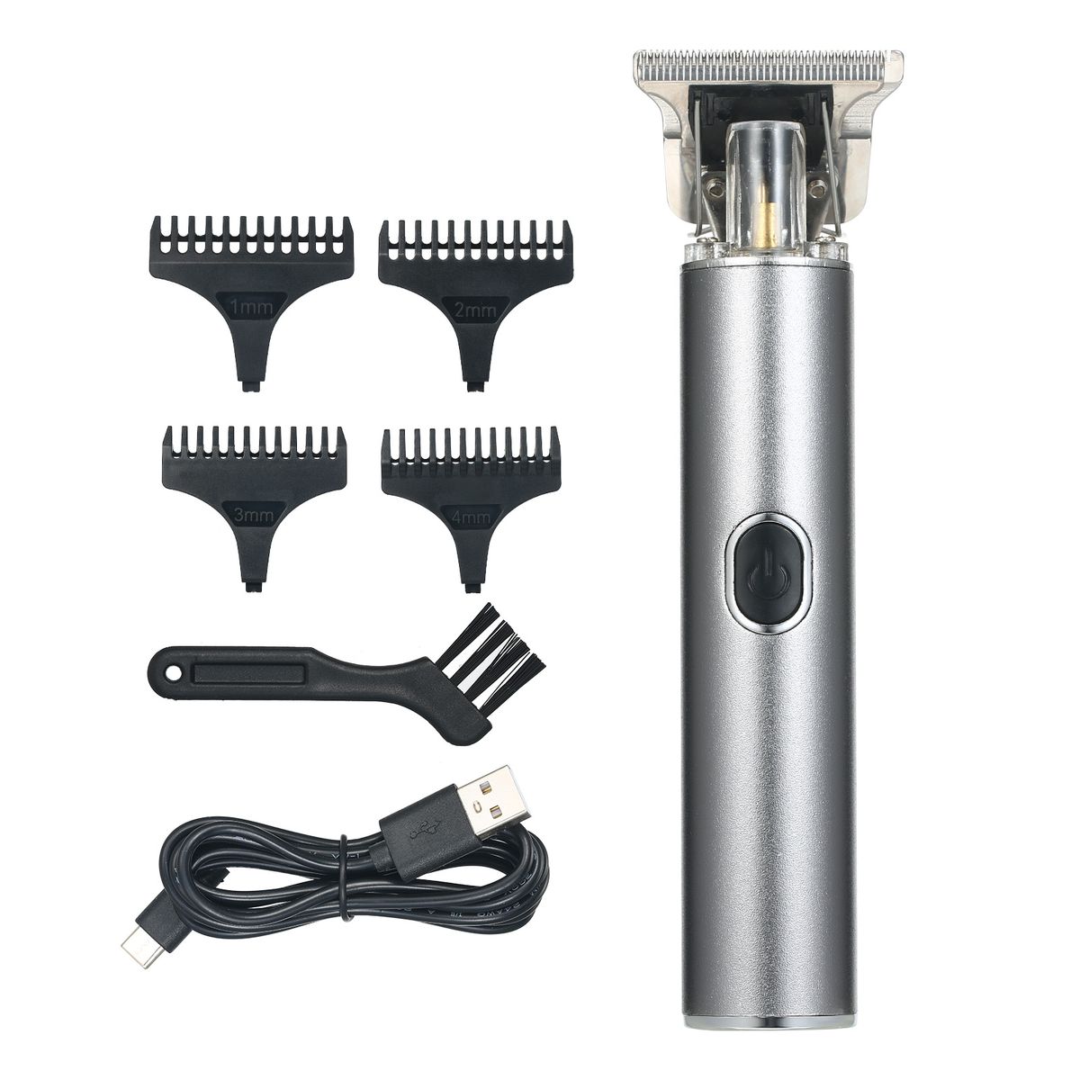 Electric Hair Clippers Cordless Alloy Hair Trimmer USB