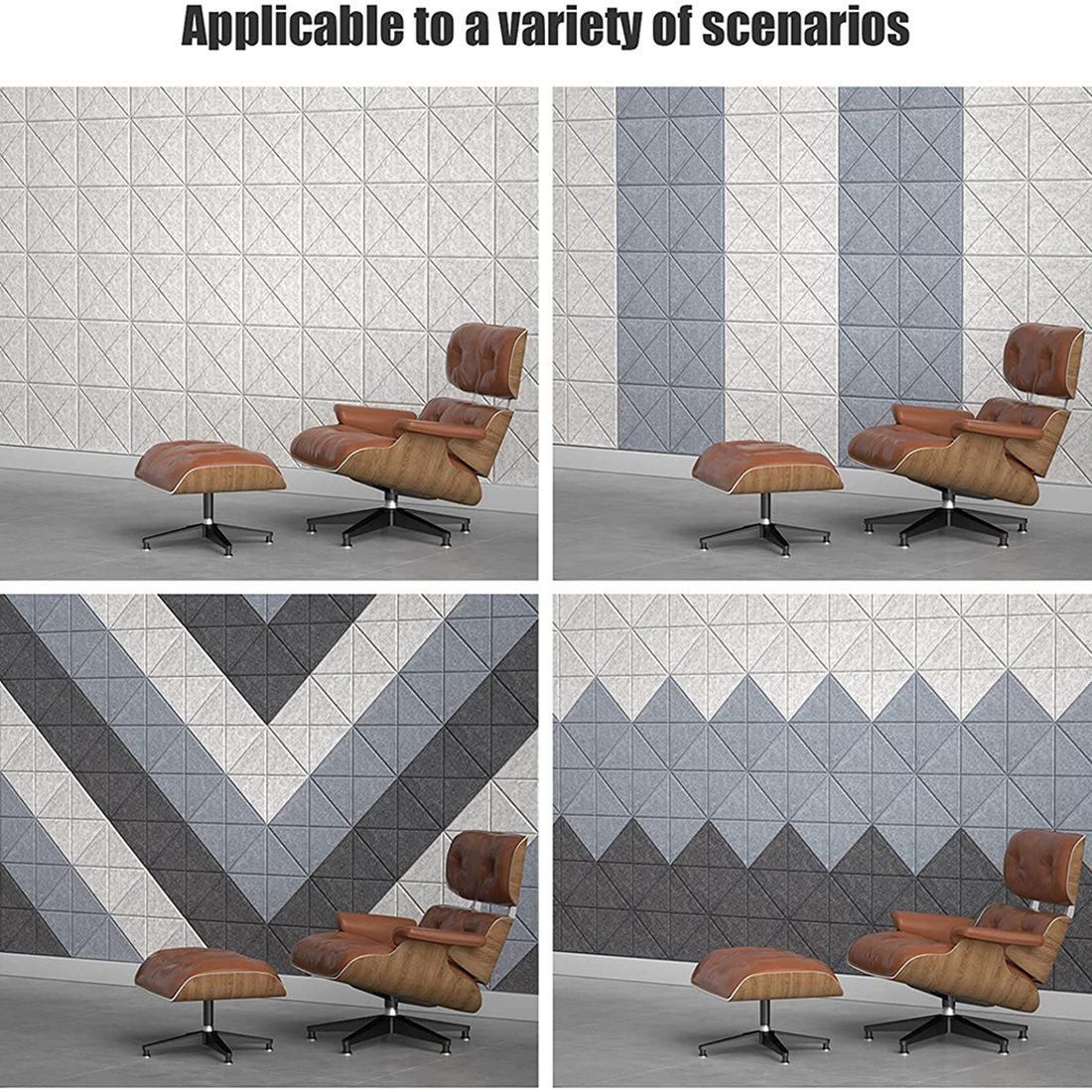 12 Pack Acoustic Panels Sound Dampening Panels,Sound Proof