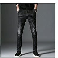 Stock Jeans For Men- Black