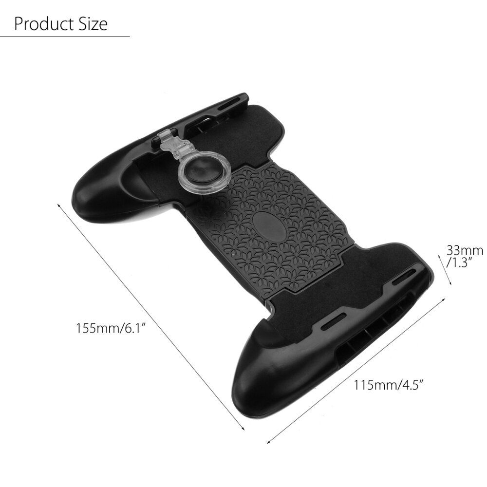 Mobile Gaming Joystick Controller Handle Swing Arm W/ Bracket Holder For PUBG（ Assist Controller）