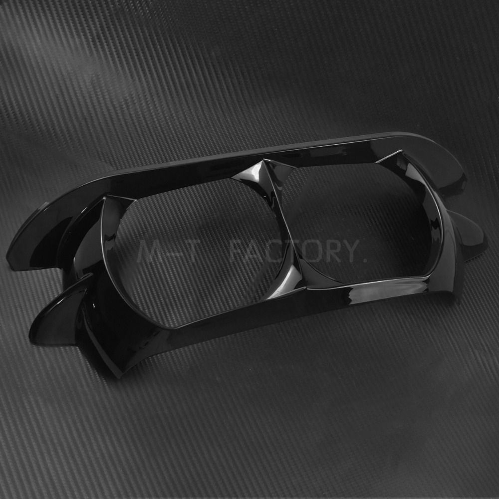 Dual Headlight Fairing Trim Bezel Scowl Headlamp Cover For
