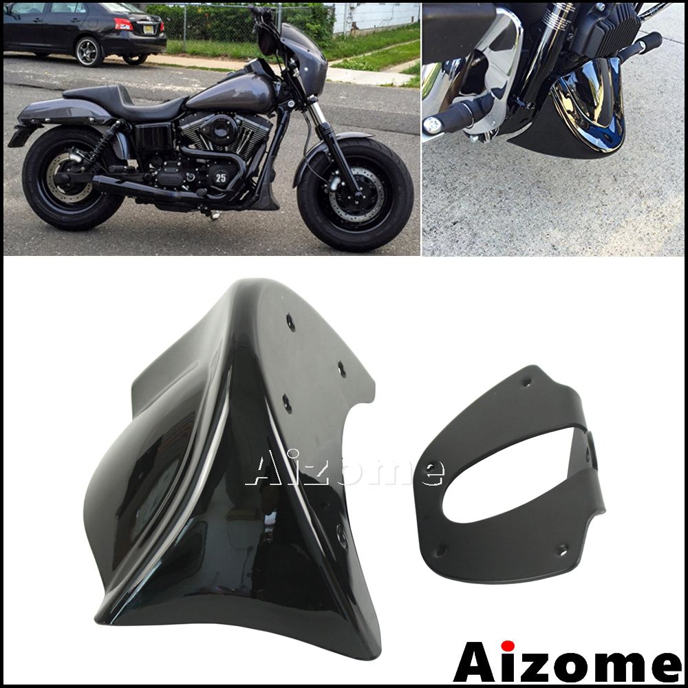 Motorcycle Front Chin Spoiler Air Dam Fairing For Harley