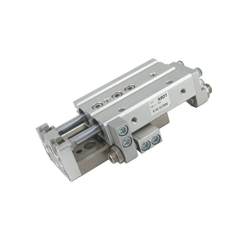 High Precision Pneumatic Dual-Axis Slipway Air Cylinder Guide Rail HLS Small Linear with Guide Rail Mxs6/8/12/16/20