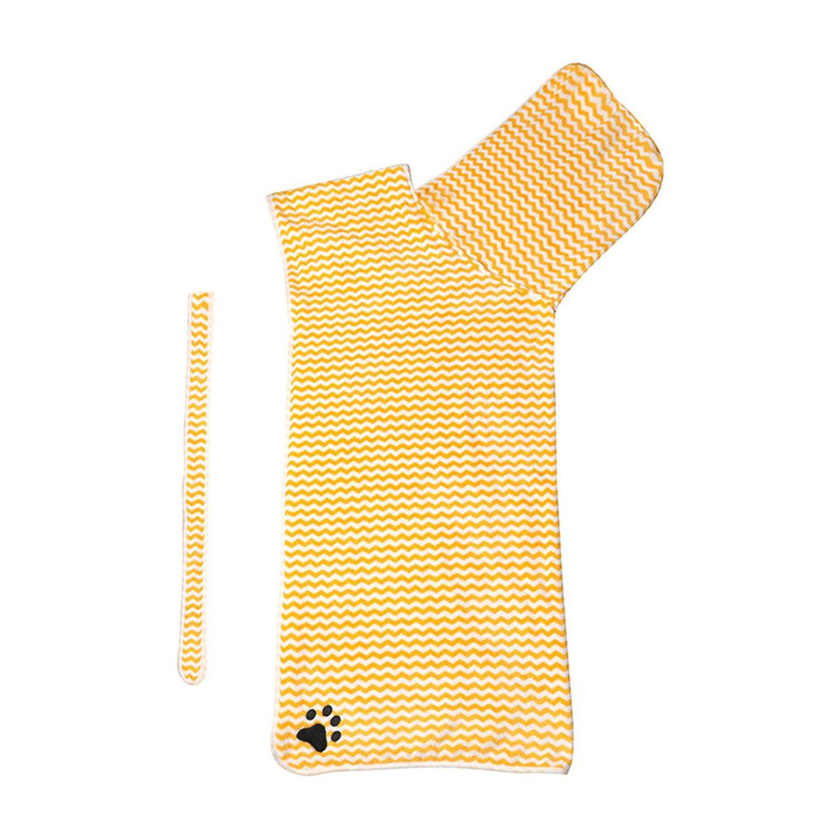 Pet Drying Towel Large Dog Bath Towel Yellow