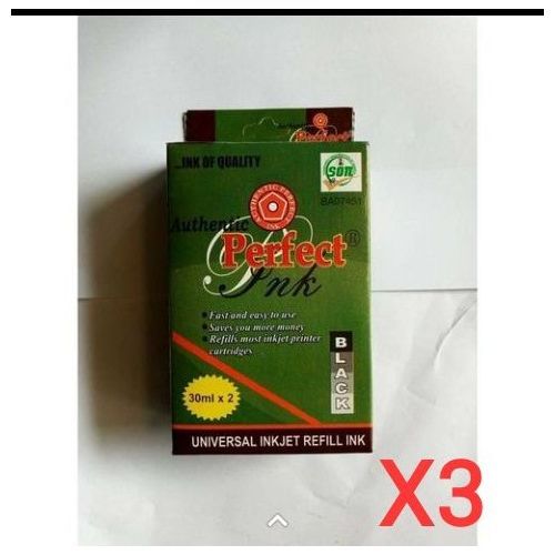3pcs Universal Printer Refill Ink -Black
