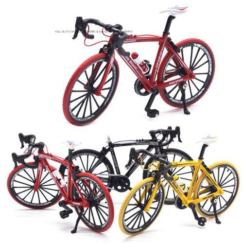1/10 Simulation Alloy Racing Bike Road Bicycle Model Toy-Red