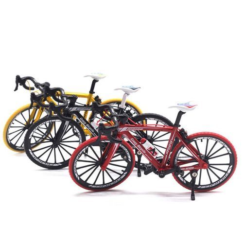 1/10 Simulation Alloy Racing Bike Road Bicycle Model Toy-Red