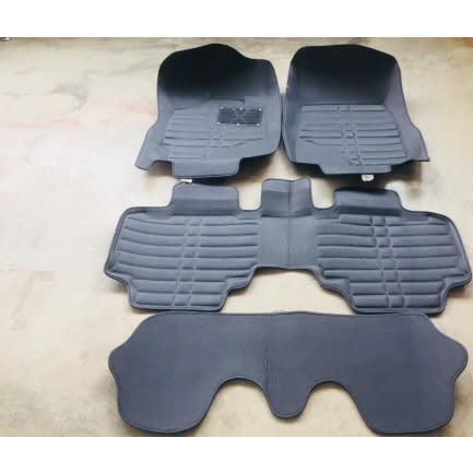 3 Row Leather Foot Mat For Toyota Highlander