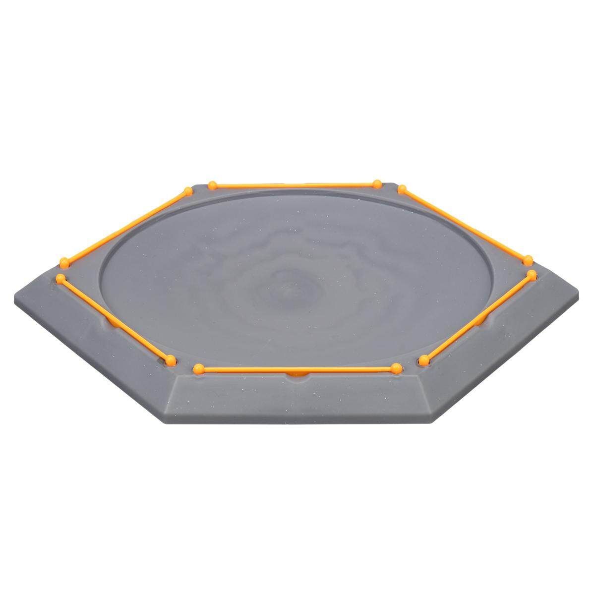 Batting Top Burst Beyblade Hexagonal Spinning Top Combat Stadium Grey