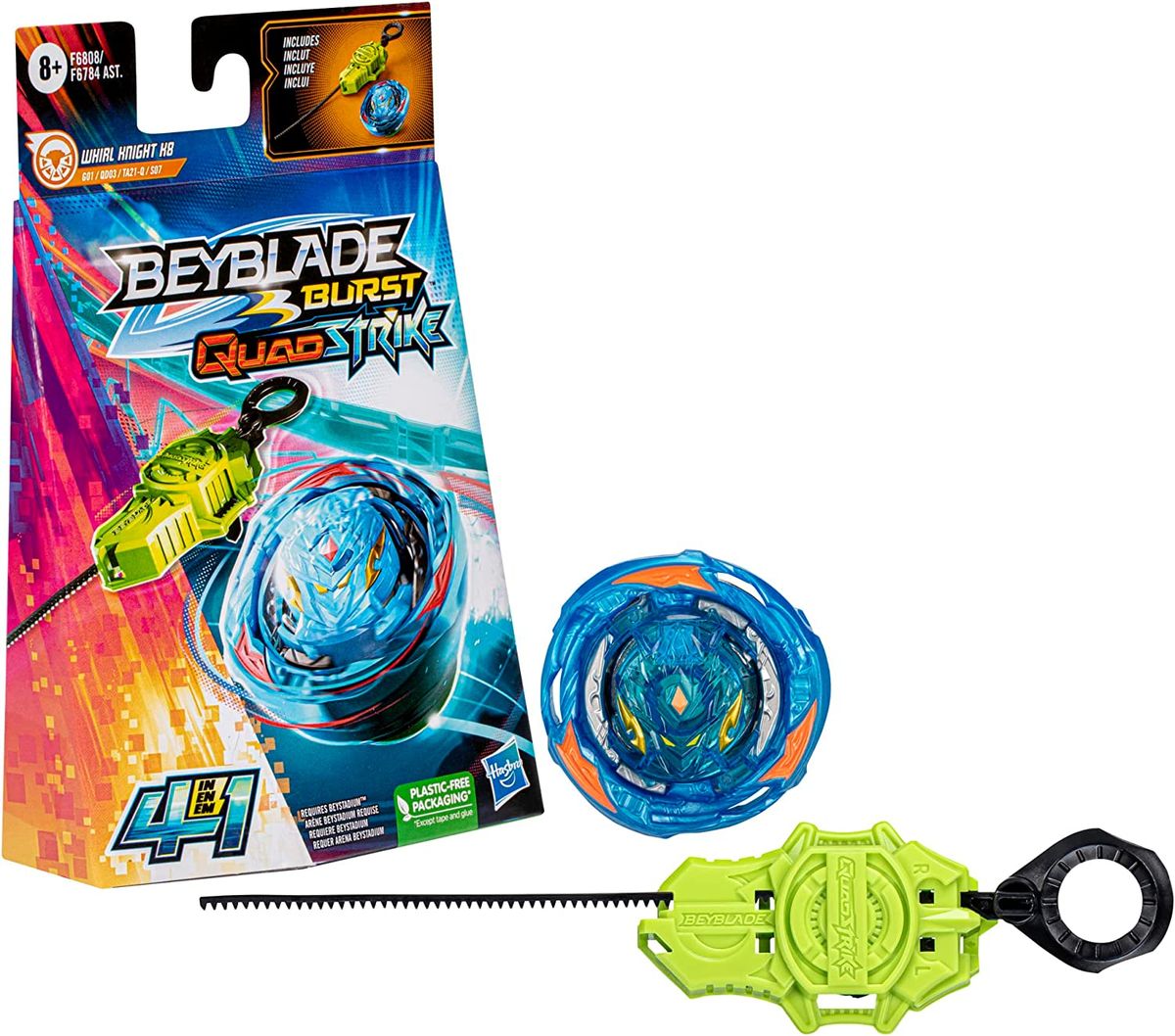 Beyblade Burst QuadStrike Whirl Knight K8 With Launcher