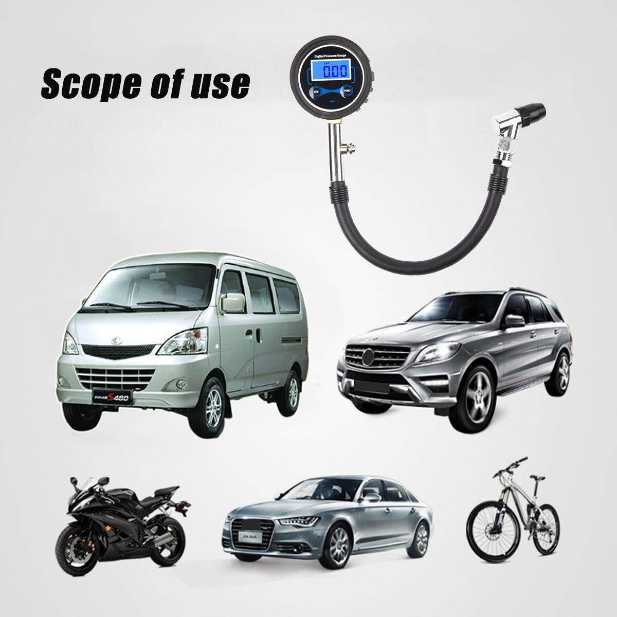 0-200PSI Car Truck Auto Motor Tyre Tire Air Dial Meter Tester