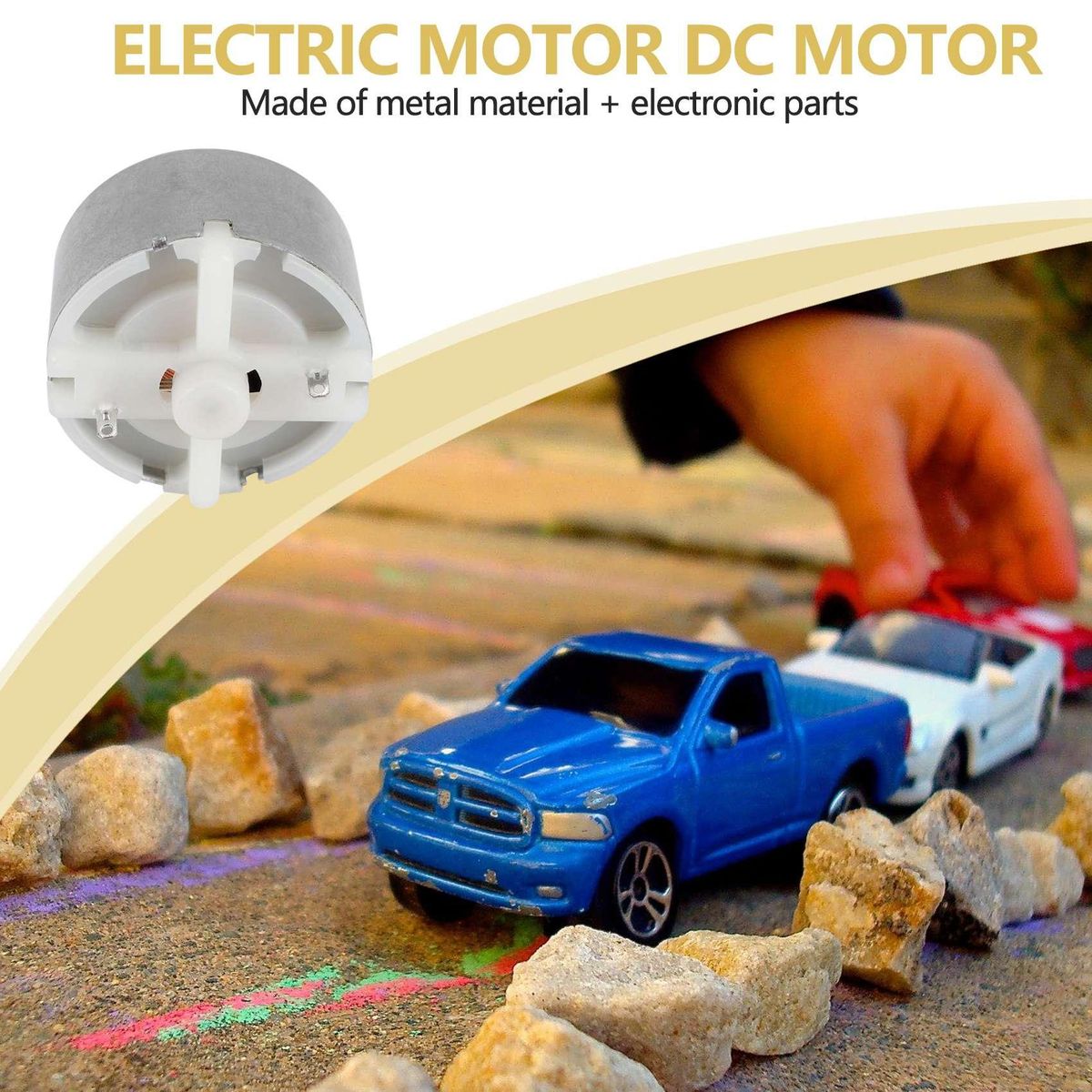 RF-500 TB-12560 DC 15 - 12 V 2700 U  MIN Idling speed 32 mm diameter DC motor silver