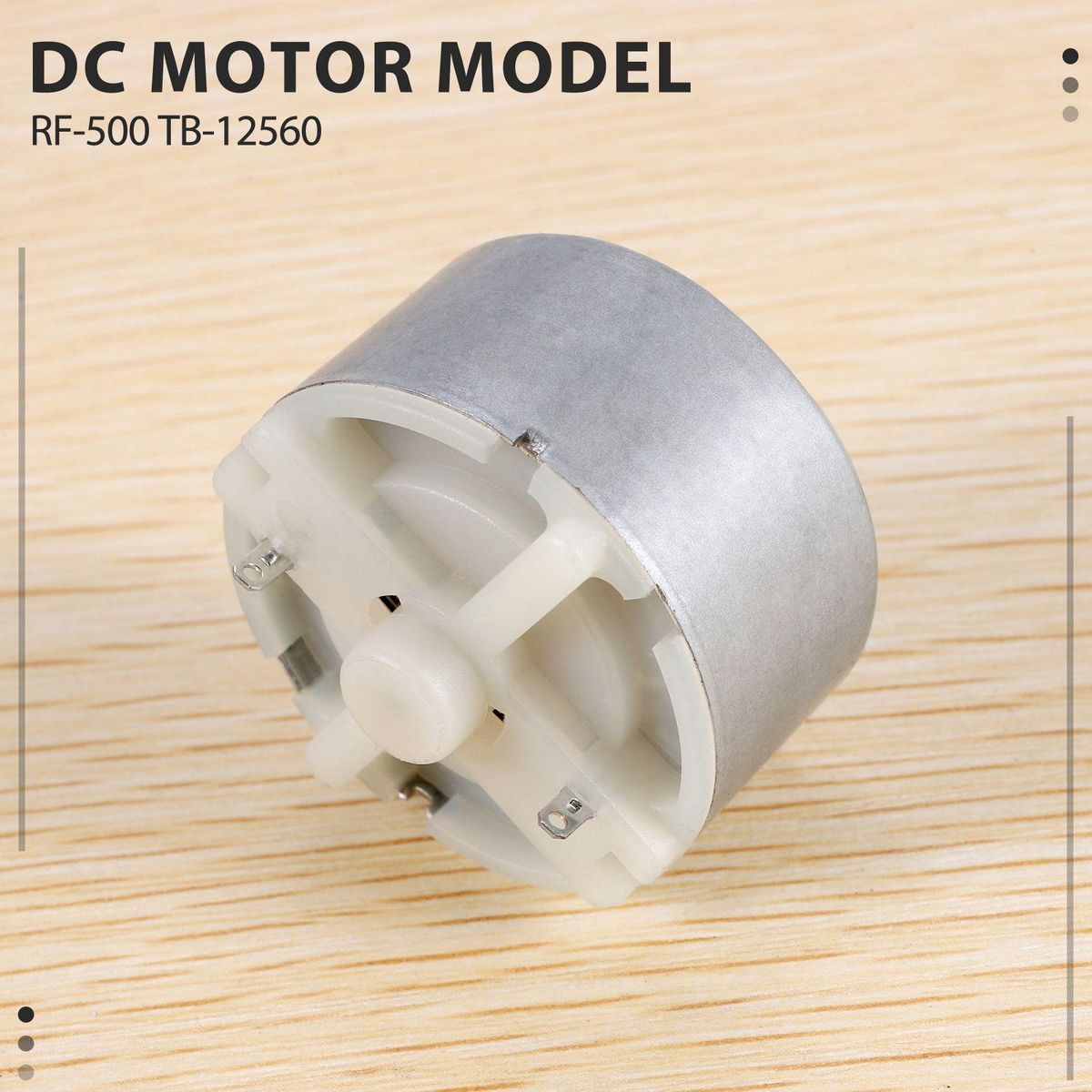 RF-500 TB-12560 DC 15 - 12 V 2700 U  MIN Idling speed 32 mm diameter DC motor silver