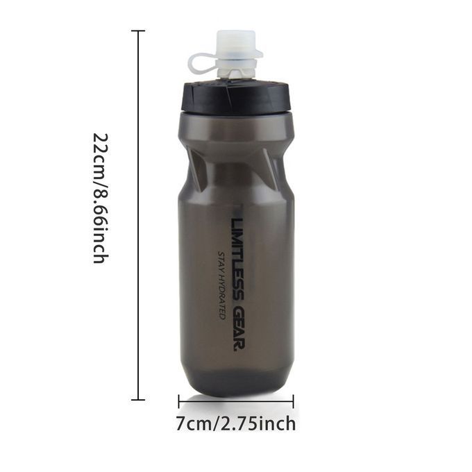 Portable   Water Bottle For  Y Ling And Running Non-odor Water Bottle-black-22*7cm