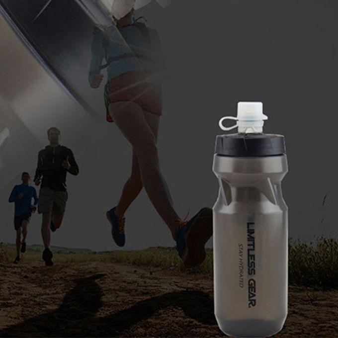 Portable   Water Bottle For  Y Ling And Running Non-odor Water Bottle-black-22*7cm