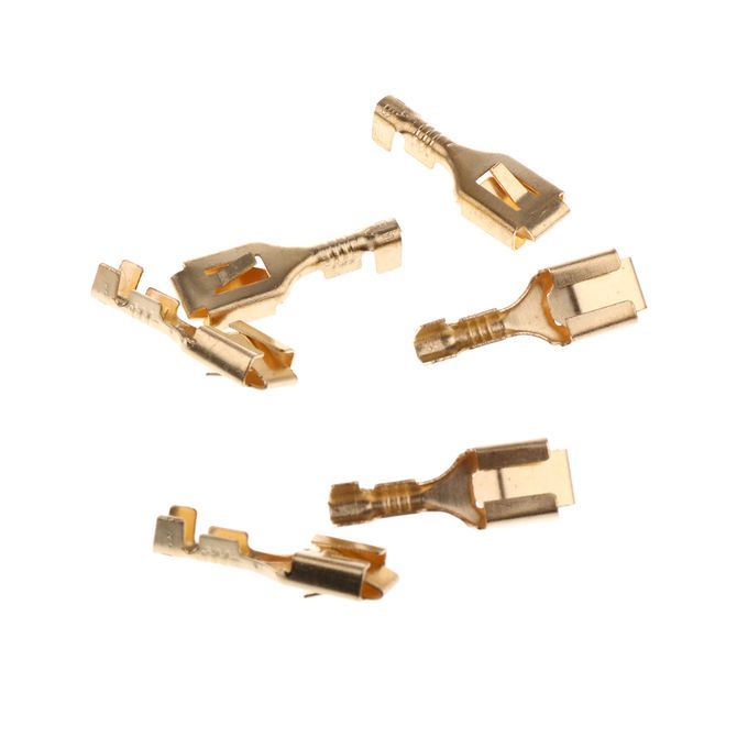 50X Female Spade Quick   Terminals 6.3mm Connector Non Insulated