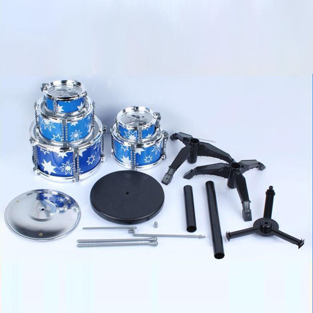 1 Set Jazz Drum Jazz Drum Instrument Toy Blue