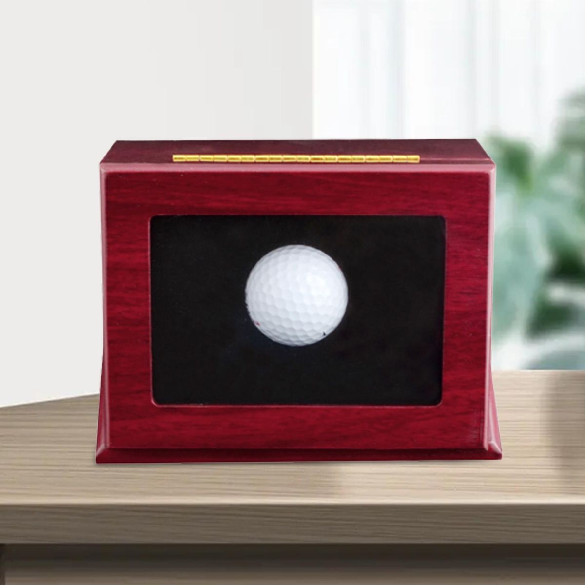 Golf Ball Display Case Wood Gift For Golf Sports Fans Golf