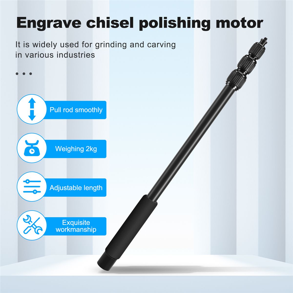Mic Boom Arm Portable Soft Foam Handle Aluminium Alloy