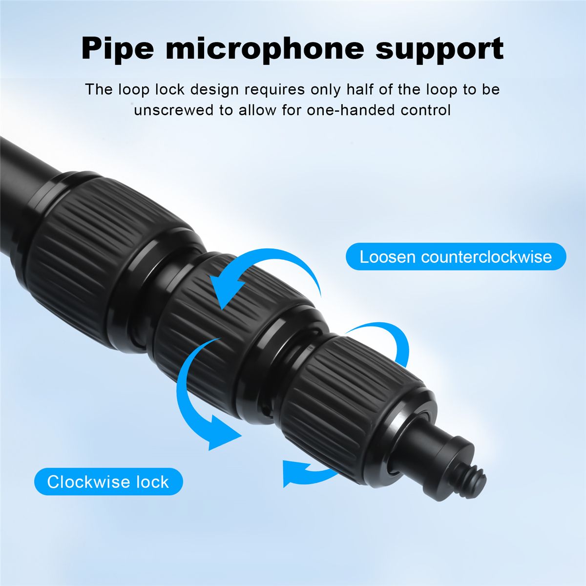 Mic Boom Arm Portable Soft Foam Handle Aluminium Alloy