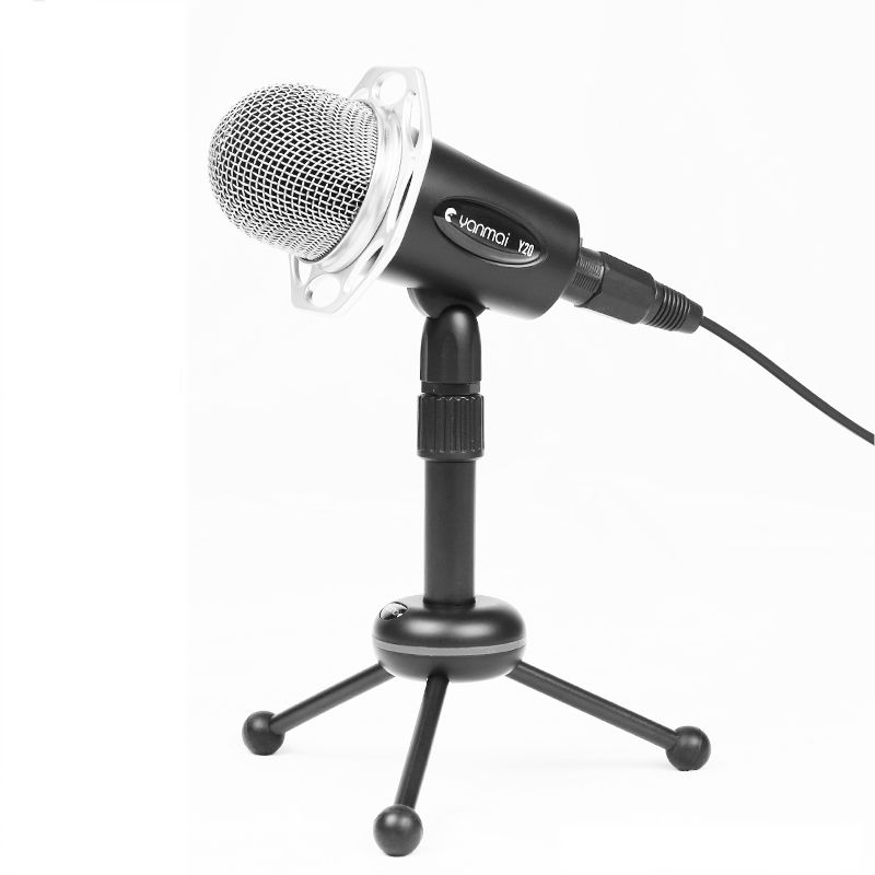 Yanmai Y20 Professional Game Condenser Microphone  With Tripod Holder, Cable Length: 1.8m, Compatible With PC And For  Live Broadcast Show, KTV, Etc.(Black)