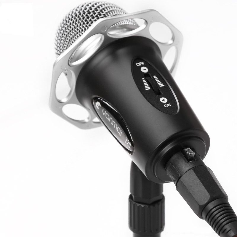 Yanmai Y20 Professional Game Condenser Microphone  With Tripod Holder, Cable Length: 1.8m, Compatible With PC And For  Live Broadcast Show, KTV, Etc.(Black)