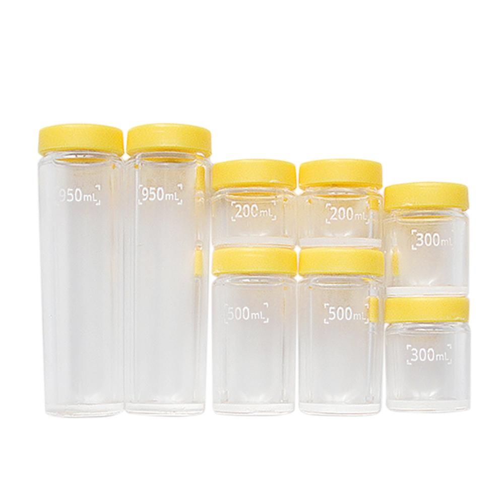 8Pcs 1/12 1/6 Scale Miniature Dollhouse Food Container Mini Storage Can for Blyth Barbies Doll Kitchen Toy Cream Yellow