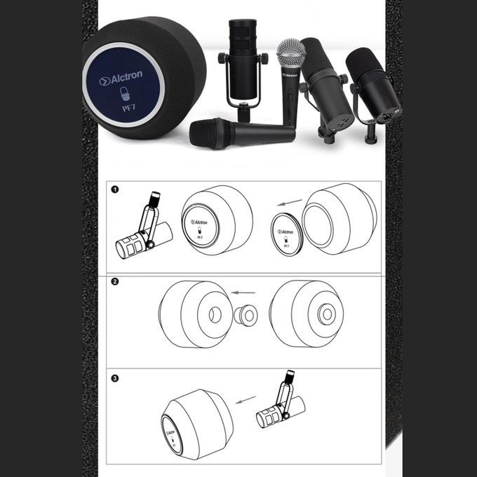 Professional Sound Recording Booth Microphone Isolation Shield For