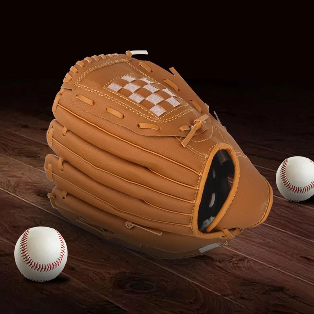 2x Baseball Glove Softball Gloves Right Hand Throw For