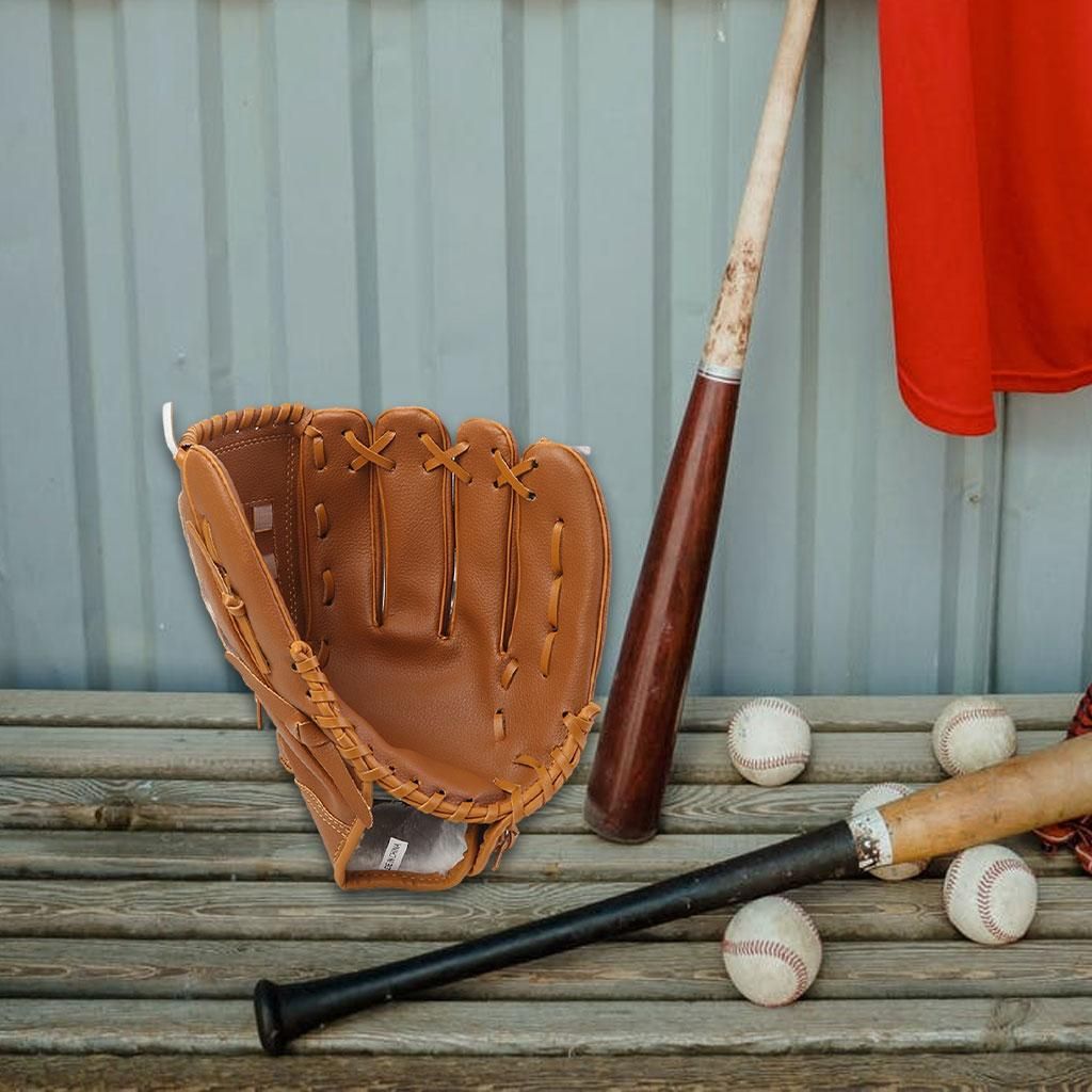 2x Baseball Glove Softball Gloves Right Hand Throw For