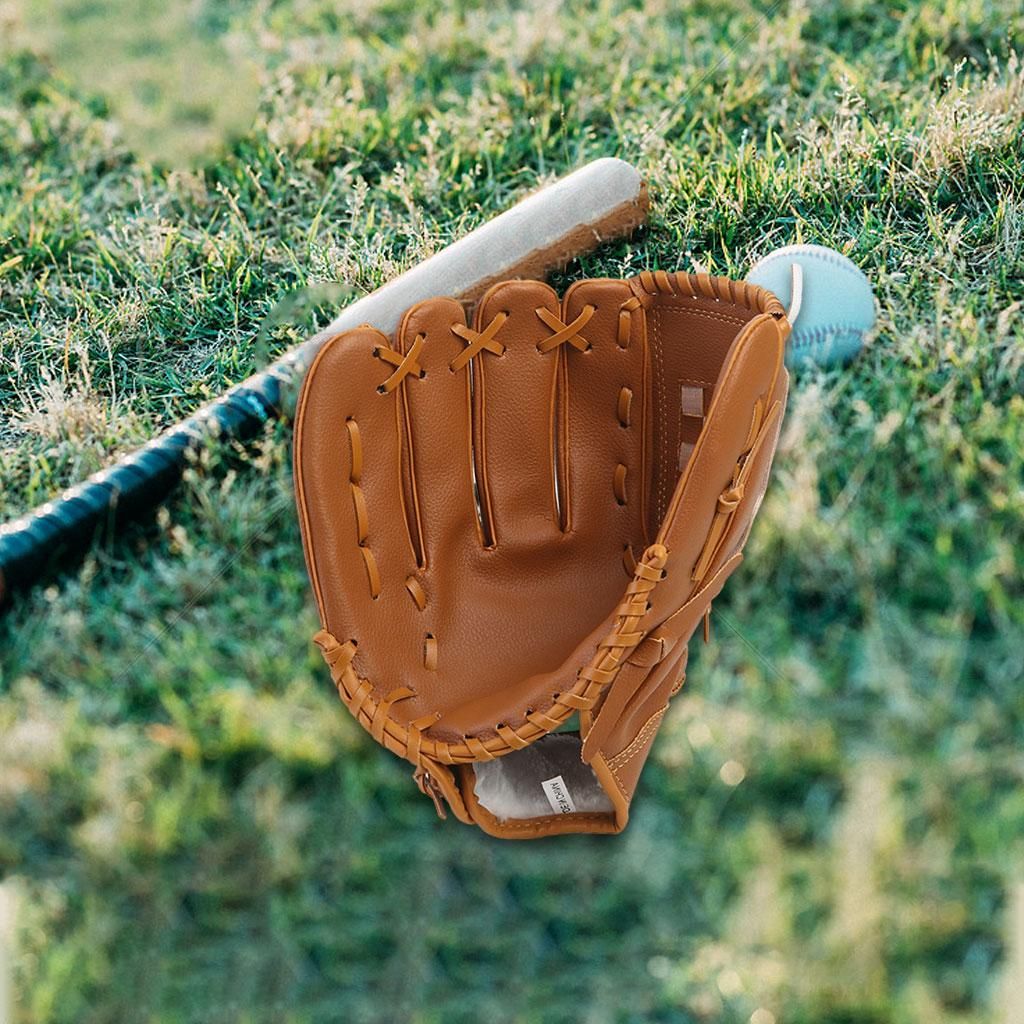 2x Baseball Glove Softball Gloves Right Hand Throw For