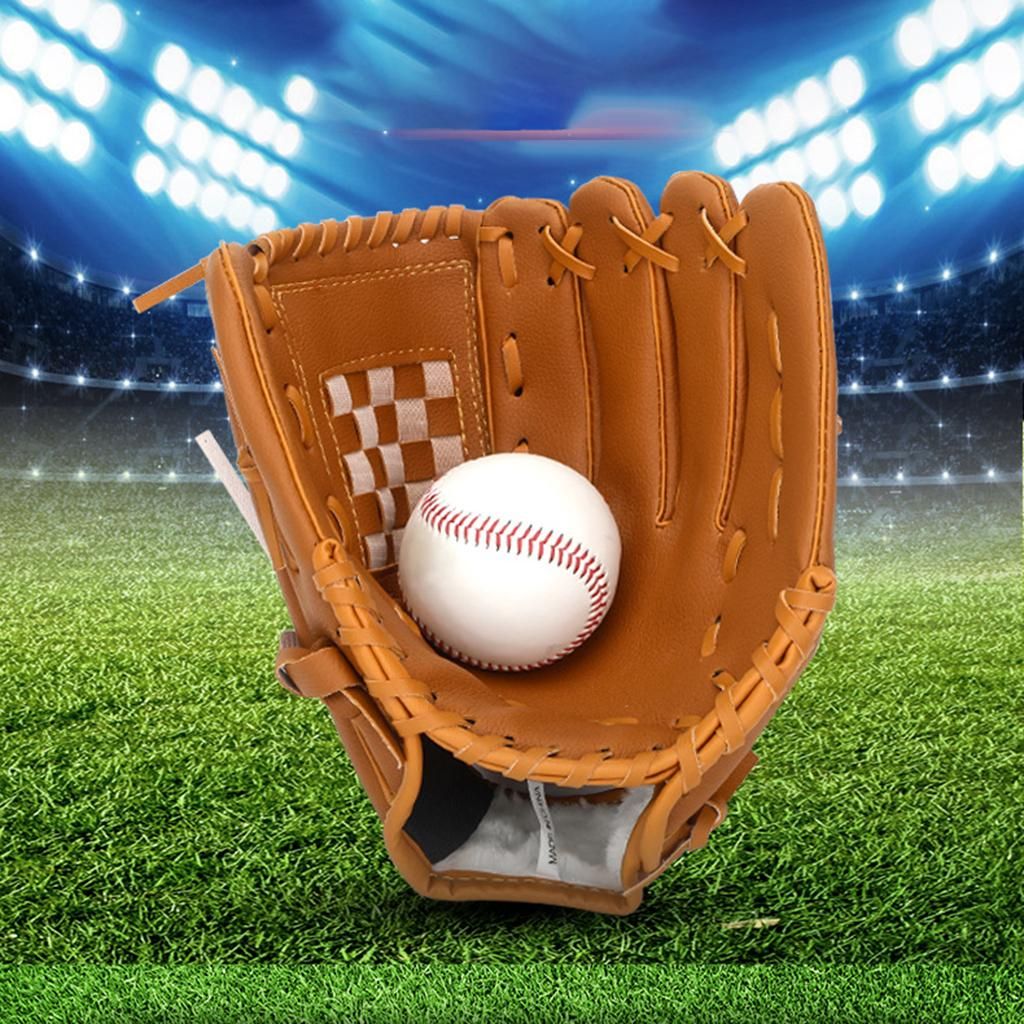 2x Baseball Glove Softball Gloves Right Hand Throw For