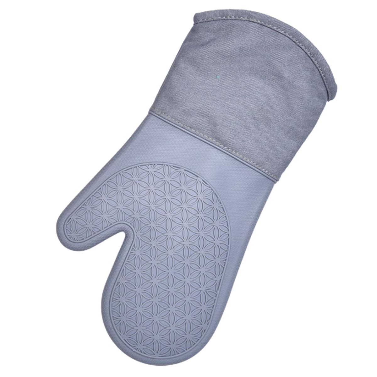 Oven Mitt Heat Resistant Microwave Glove Grey