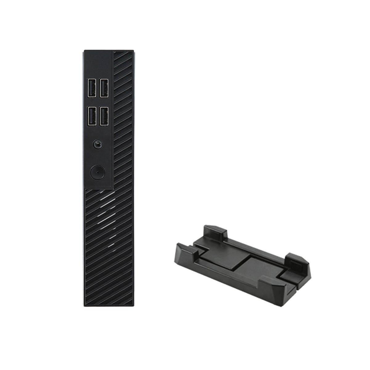 DX01 Mini ITX Desktop Computer Chassis Thin Half Height Computer Chassis USB20 Computer Case with Telescopic Foot