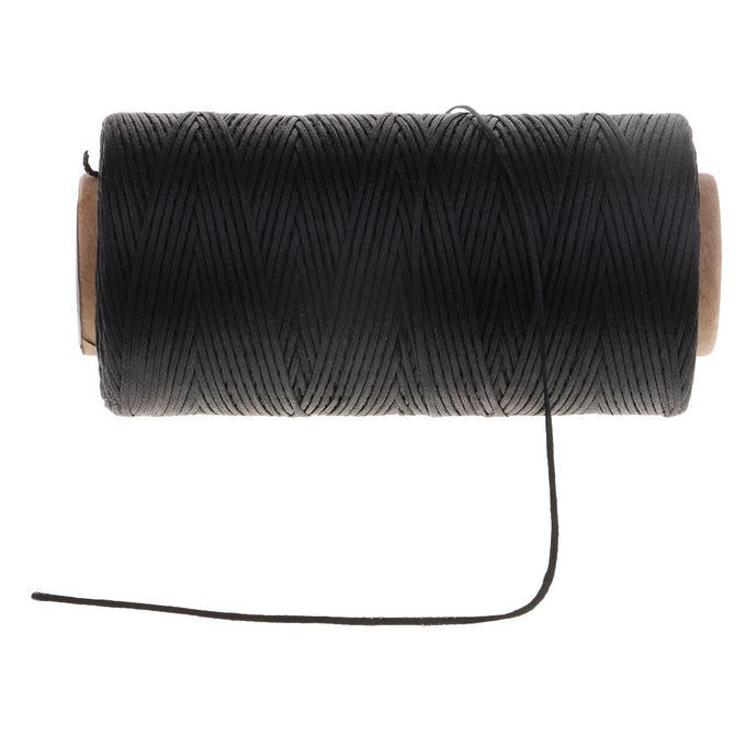 260M 0.8mm Leather Sewing Waxed Thread Hand DIY Stitching Cord Black